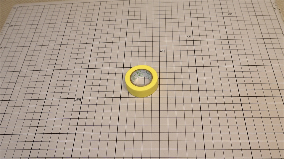 アルミフレームを仮り組みするためのマスキングテープ