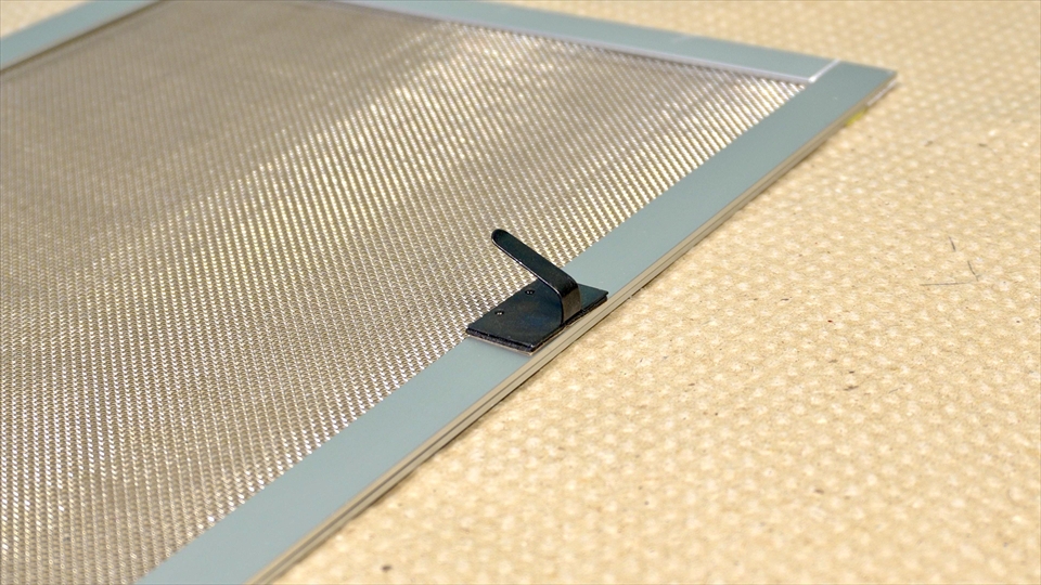 フレーム付きガラス水槽用のネット型のフタ（網蓋）の自作・取っ手