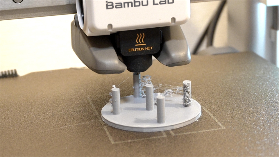 Bambu Lab A1 mini フィラメントの糸引き