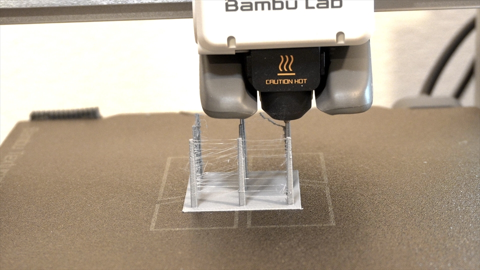 Bambu Lab A1 mini フィラメントの糸引き